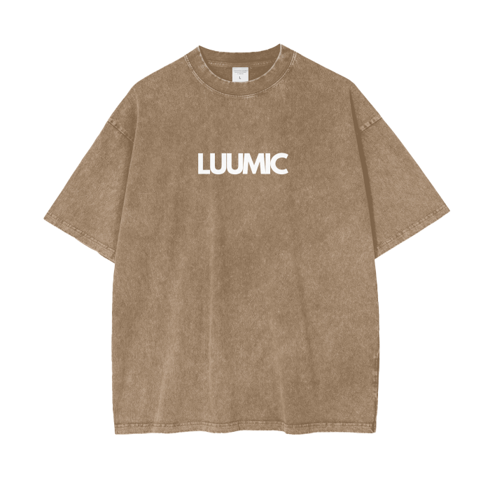 LUUMIC Acid Wash Oversize T-Shirt
