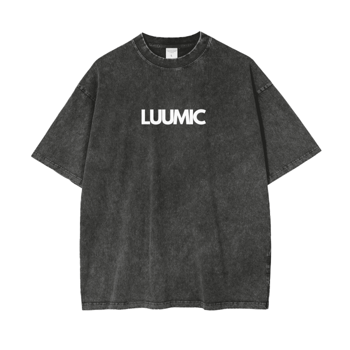 LUUMIC Acid Wash Oversize T-Shirt