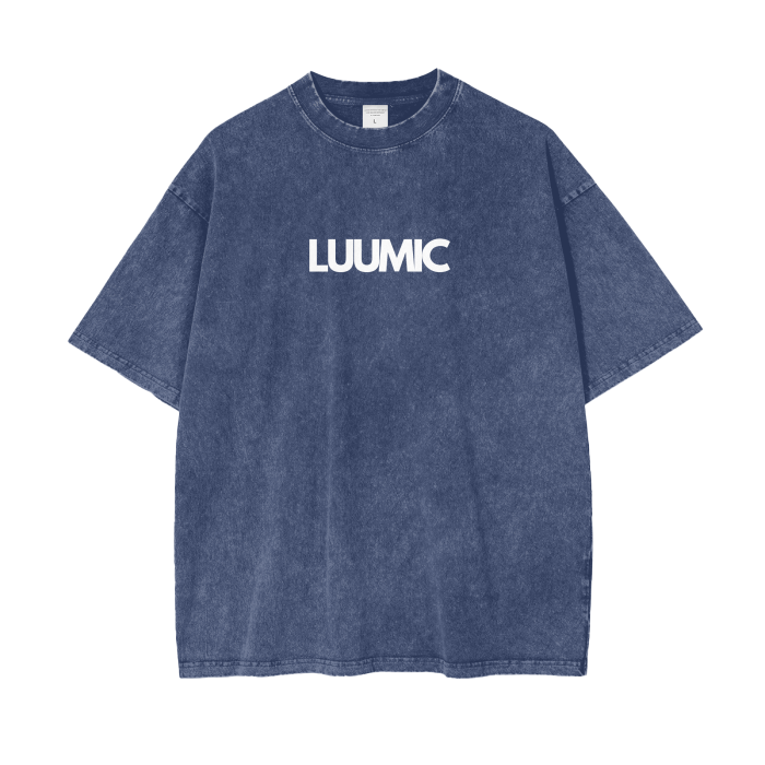 LUUMIC Acid Wash Oversize T-Shirt