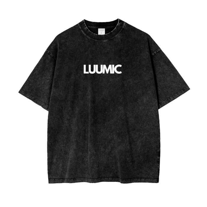 LUUMIC Acid Wash Oversize T-Shirt
