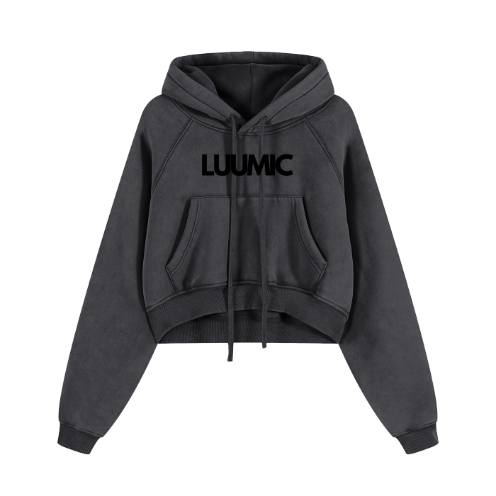 LUUMIC Cropped Hoodie