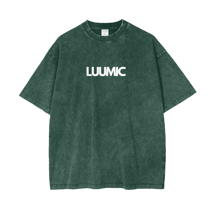 LUUMIC Acid Wash Oversize T-Shirt