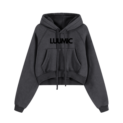 LUUMIC Cropped Hoodie