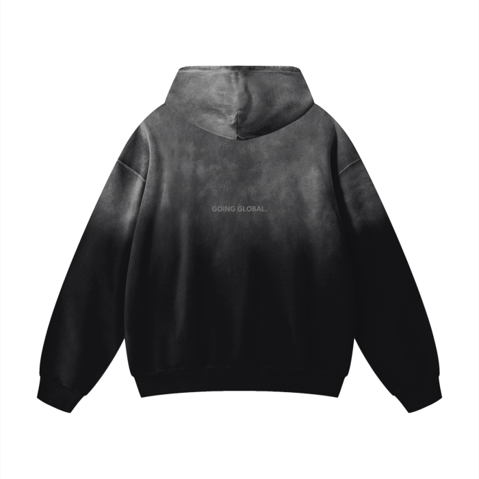 LUUMIC Acid Wash Hoodie [Black]