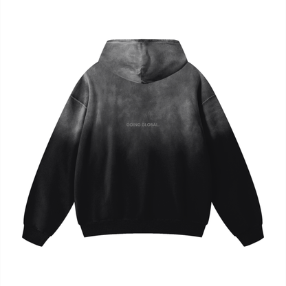 LUUMIC Acid Wash Hoodie [Black]